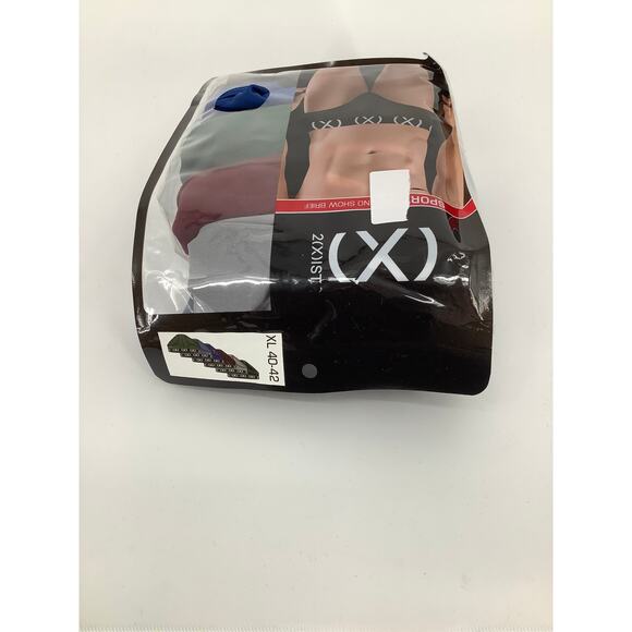 2(X)IST Mens XL 5 Pack Sport No Show Briefs Low Rise Underwear Performance L20-1 - Picture 5 of 5